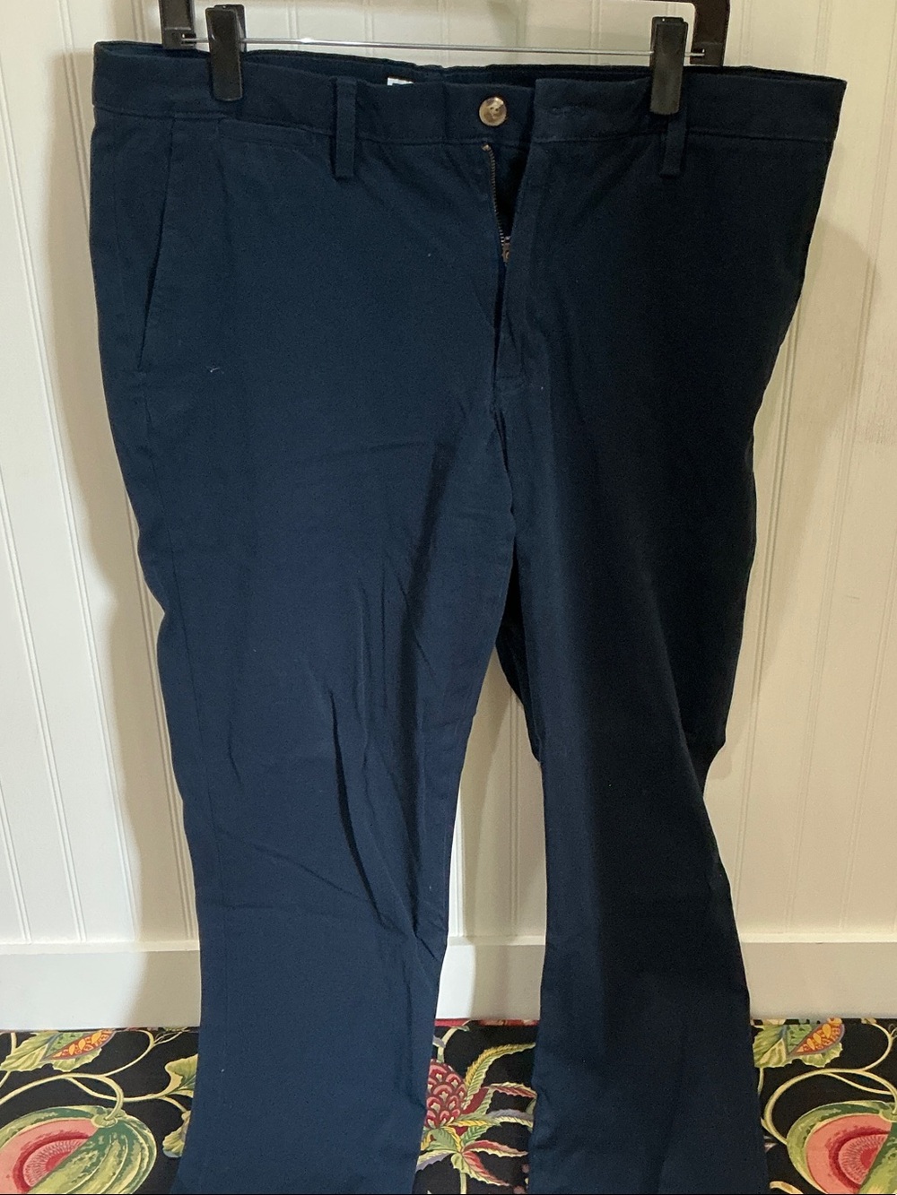 Club Room Navy Chinos - Classic Straight Fit